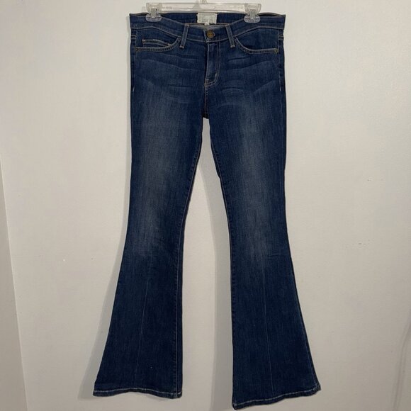 Current/Elliott Denim - Current Elliott Women’s Jeans Sz 30‎ The Low Bell 70’s Flare Festival Bohocore
